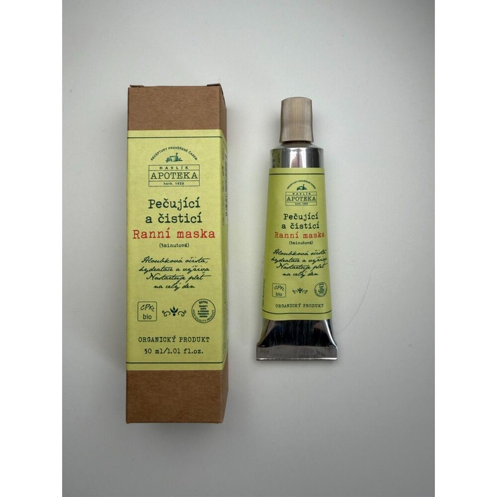 Havlik Apoteka 3 Minute Morning Face Mask 30ml Czech Organic New